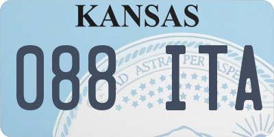 KS license plate 088ITA