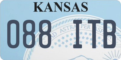 KS license plate 088ITB