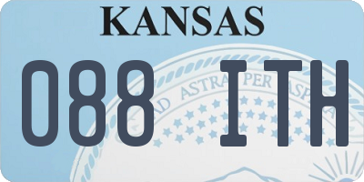 KS license plate 088ITH