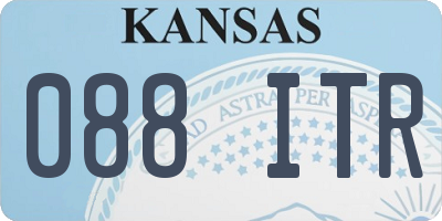 KS license plate 088ITR