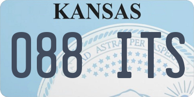 KS license plate 088ITS