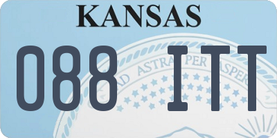 KS license plate 088ITT