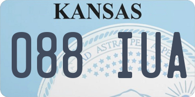 KS license plate 088IUA