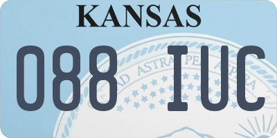 KS license plate 088IUC