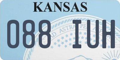 KS license plate 088IUH