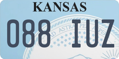 KS license plate 088IUZ