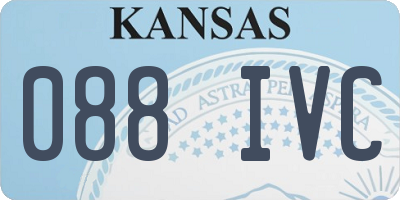 KS license plate 088IVC