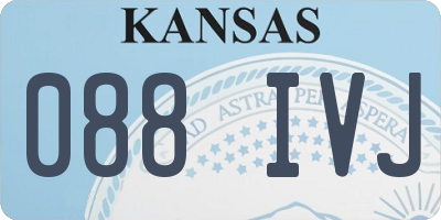 KS license plate 088IVJ