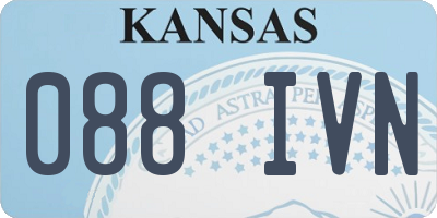 KS license plate 088IVN