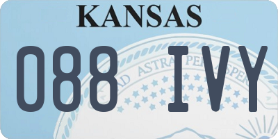 KS license plate 088IVY