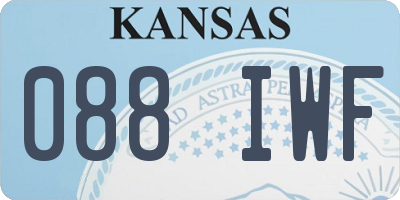 KS license plate 088IWF