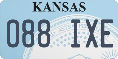 KS license plate 088IXE
