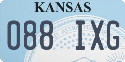 KS license plate 088IXG