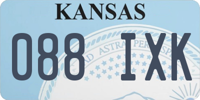 KS license plate 088IXK