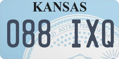 KS license plate 088IXQ