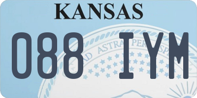 KS license plate 088IYM