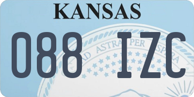 KS license plate 088IZC