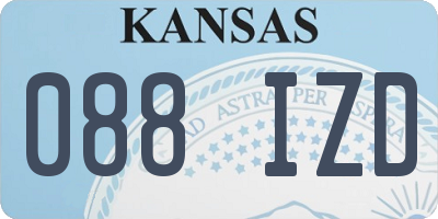 KS license plate 088IZD