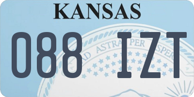 KS license plate 088IZT