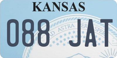KS license plate 088JAT