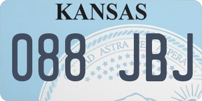 KS license plate 088JBJ