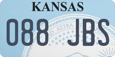 KS license plate 088JBS