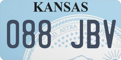 KS license plate 088JBV
