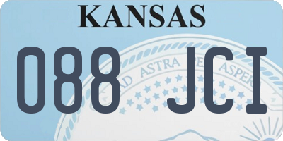KS license plate 088JCI