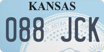 KS license plate 088JCK
