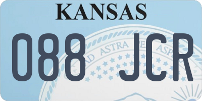 KS license plate 088JCR