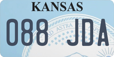 KS license plate 088JDA