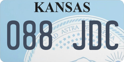 KS license plate 088JDC