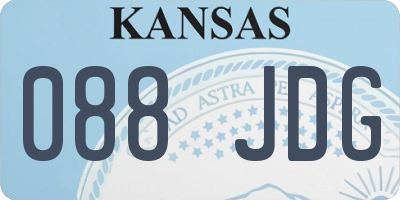 KS license plate 088JDG