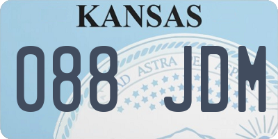 KS license plate 088JDM