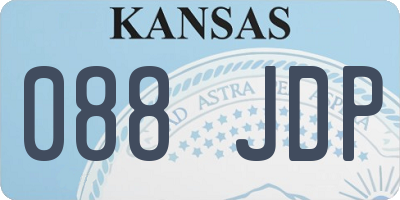 KS license plate 088JDP