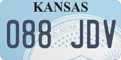 KS license plate 088JDV