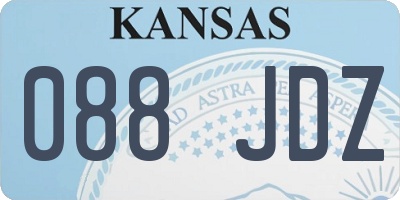 KS license plate 088JDZ