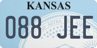 KS license plate 088JEE