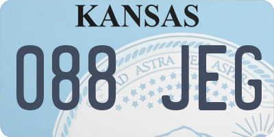 KS license plate 088JEG