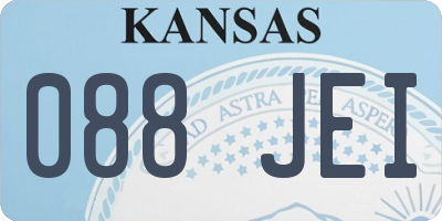 KS license plate 088JEI