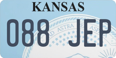 KS license plate 088JEP