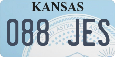 KS license plate 088JES