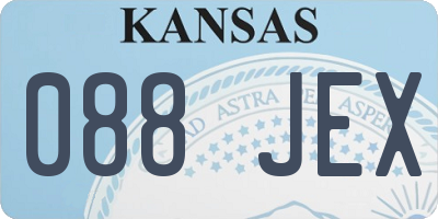 KS license plate 088JEX