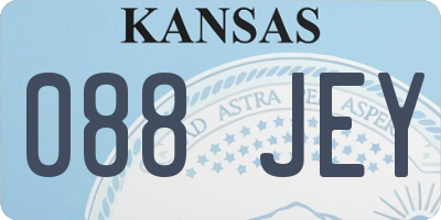 KS license plate 088JEY