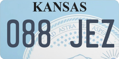 KS license plate 088JEZ