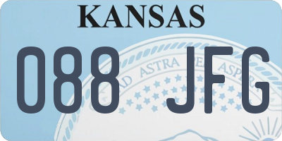 KS license plate 088JFG