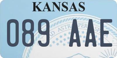 KS license plate 089AAE