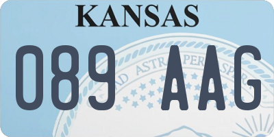 KS license plate 089AAG