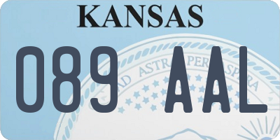 KS license plate 089AAL