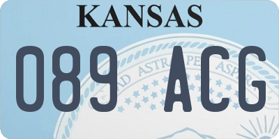 KS license plate 089ACG